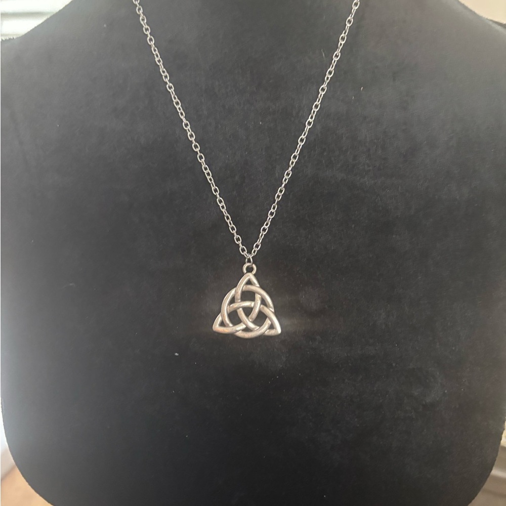 Celtic Knot Silver Necklace